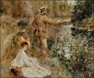 On commence ce deuxième volet en cherchant un impressionniste. En 1874, lequel a immortalisé cette scène dans son tableau intitulé ''Le Pêcheur à la ligne'' ?