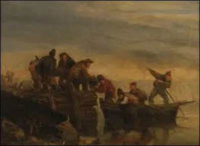 Entre 1853 et 1856, quel impressionniste a exécuté cette toile intitulée ''Pêcheurs au bord de l'eau'' ?