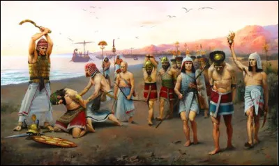 Quel pharaon réprima très violemment vers 1195 av J.-C la tentative d'invasion "des peuples de la mer " ?