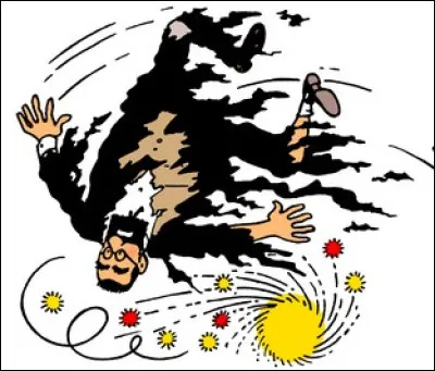 Quel est ce personnage légèrement ventilé dans "Les 7 Boules de cristal" ?