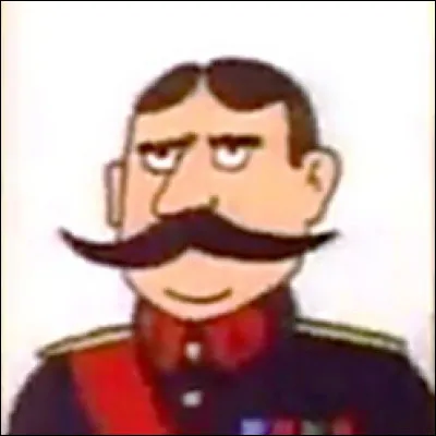 Qui est ce maréchal et dictateur de la Bordurie engoncé dans son costume au col rouge ?