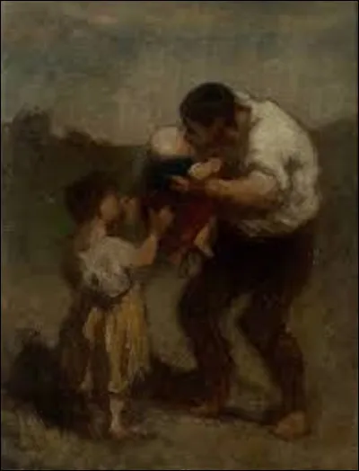 À quel réaliste doit-on ce tableau nommé ''Le Baiser'' exécuté entre 1845 et 1848 ?