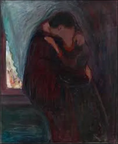 Réalisé en 1897, ''Le Baiser'' est une toile peinte par un symboliste qui se nomme...