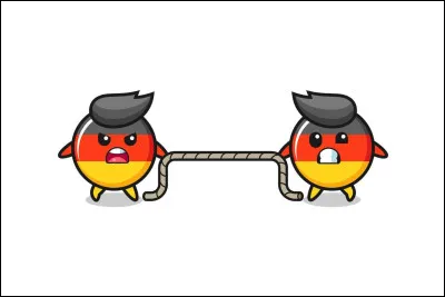 Quels sont ces deux drapeaux qui semblent en pleine rivalité ?