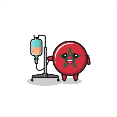 Pauvre drapeau ! Parmi les personnages drapeaux, c'est le seul malade !
Quel est le drapeau représenté ?