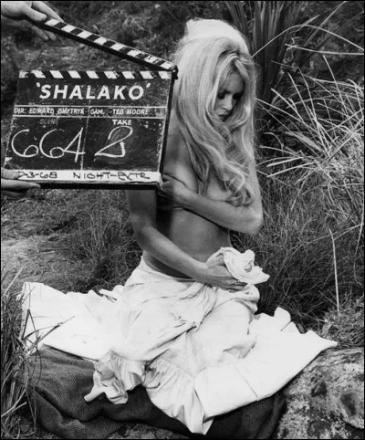 Scène d'une sensualité incroyable de cette immense actrice française dans ce désert sur le tournage de "Shalako" (1968). Qui est-elle ?