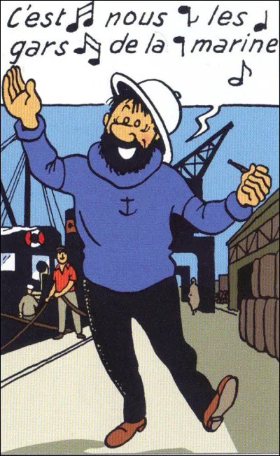 Dans quel album notre capitaine de la marine marchande fait-il la connaissance de Tintin ?