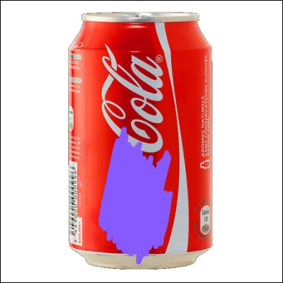 Quel est le début du nom sur cette cannette ?