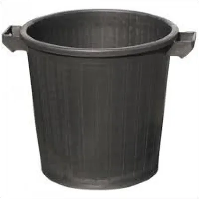 On y met nos déchets (verts) afin de les transporter jusqu'au camion.