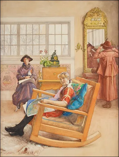 Qui a peint "Le rocking-chair" ?