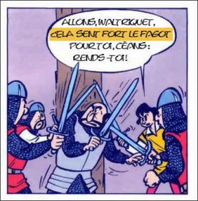 Que veut dire Johan par cette expression : "sentir le fagot" ?