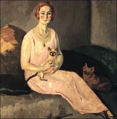 Qui a représenté "La Dame au chat siamois" ,