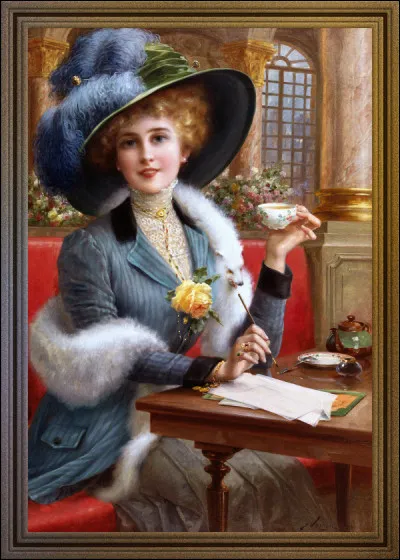 Qui est le peintre de cette "Élégante" ?