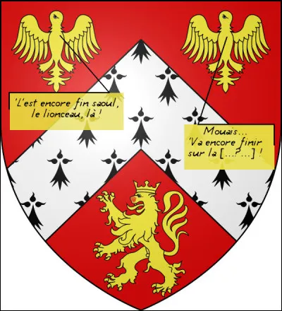 Ben c'est du propre, pour un roi des animaux !