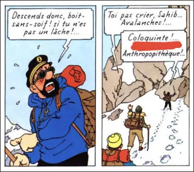 "C" comme... > Toujours un vocable dont Archibald Haddock fait un usage tout à fait unique ! Lequel ?