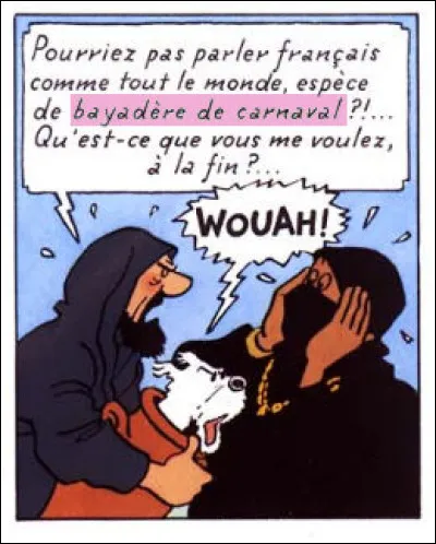 "B" comme... "Bayadère de carnaval" > Après la 1re édition, cette locution en remplace une autre : laquelle et pourquoi ?