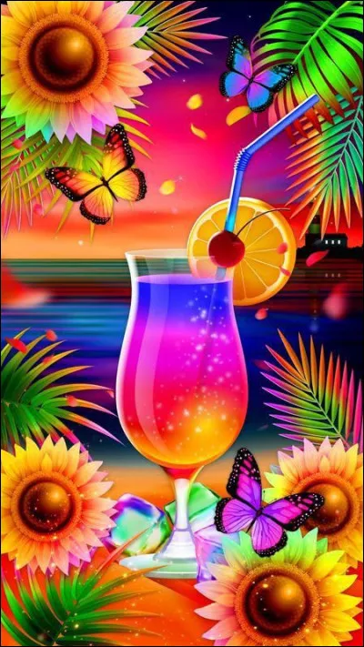 Enfin, je vous offre un cocktail que vous avez bien mérité ! C'est la boisson nationale de Porto Rico dont elle est originaire, à base de noix de coco, de rhum et d'ananas !