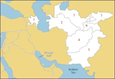 Lequel de ces pays est le Turkménistan ?