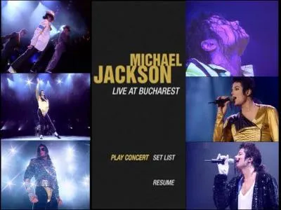 Un DVD montre un concert de Michael Jackson pendant le Dangerous World Tour, film  Bucarest mais en quelle anne ?