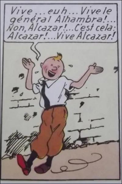 C'est sûr que boire pour oublier son exécution, ça réconforte.
Regardez-le, il est ivre mort.
À quoi Tintin est-il condamné ?