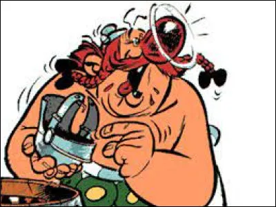 Le petit vin gaulois, quel bonheur ! 
Obélix lui ne se prive pas (il imite les Vikings qui boivent dans des crânes). Où se déroule l'action sur l'image ?