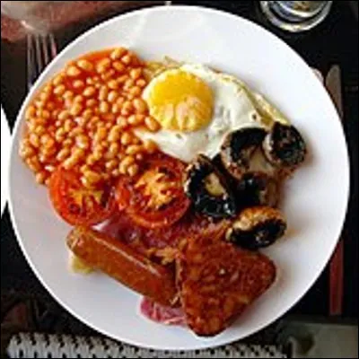 Quelle charcuterie est courante dans un English breakfast ?