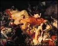Quel peintre romantique a ralis 'La mort de Sardanapale' ?