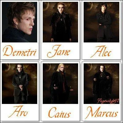 Quelles sont les Volturis que l'on voit dans Eclipse ?