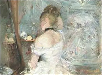 Quel membre de la famille Manet a réalisé ce tableau, intitulé ''Femme à sa toilette'', en 1875 ?
