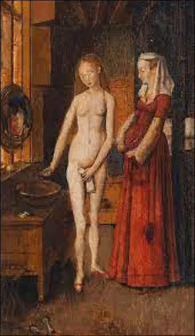 Toile aujourd'hui perdue, ''La Femme à la toilette'' est un tableau réalisé aux environs de 1434 par un primitif. Qui est l'auteur de cette peinture ?