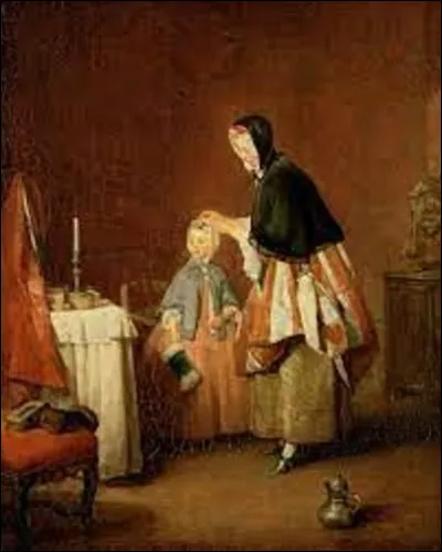 ''La Toilette du matin'' est une toile exécutée entre 1740 et 1741. Quel peintre, surtout reconnu pour ses peintures de genre, en est l'auteur ?