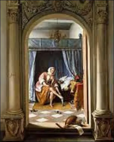 ''Une femme à sa toilette'' est une toile baroque exécutée en 1663. Qui en est l'auteur ?