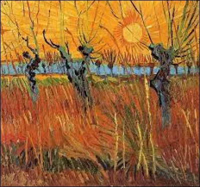 Qui a peint "Saules au soleil couchant" ?