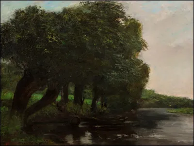 Qui a peint "Saulaie, bords de la Charente" ?