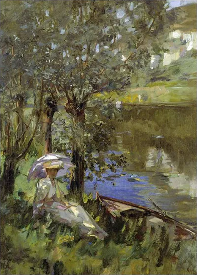 Qui a peint "Sous les saules" ?