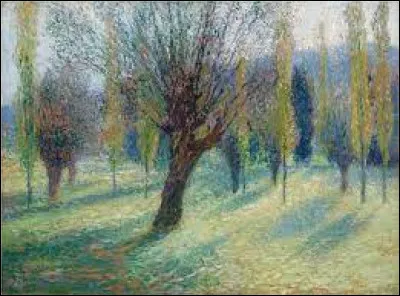 Qui a peint "Saules dans la vallée du Vert" ?