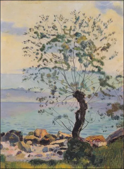 Qui a peint "Saule au bord du lac" ?