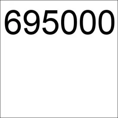 Comment se dit 695 000 en anglais ?