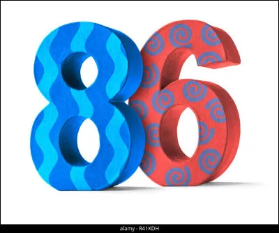 Comment se dit 86 en anglais ?