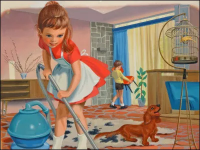 De quelle couleur sont les cheveux de Martine ?