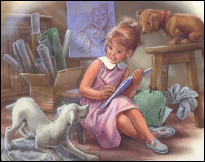 Les yeux de Martine sont d'une couleur. Laquelle ?