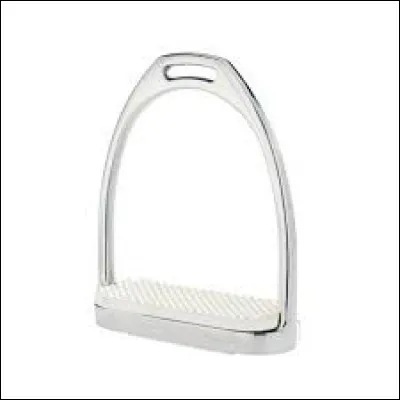 Comment s'appelle l'endroit où l'on met le pied sur l'étrier ?