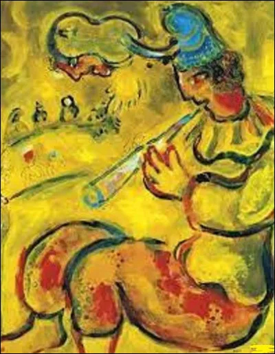 Huile sur toile datant de 1959, ''Le Clown jaune'' est un tableau exécuté par un membre de l'École de Paris qui se nomme...