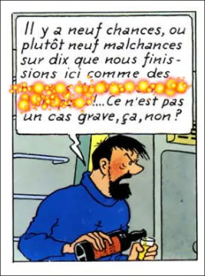"M" comme... > Cette tirade n'est pas à proprement parler une injure, mais elle est bien typique du capitaine, non ?