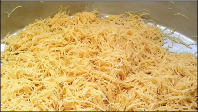 Quelle est cette variété en V de pâtes alimentaires en forme de fil, utilisées dans les potages ?