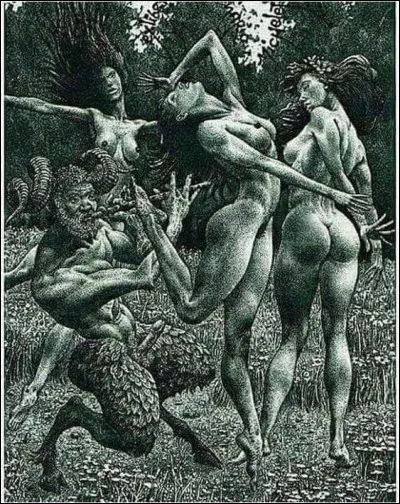 Qui est ce dieu romain de la nature charmant ses nymphes ?