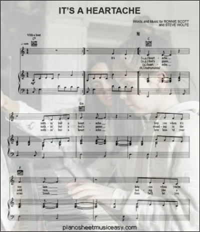 En 1978, quelle chanteuse interprétait "It's a heartache" ?