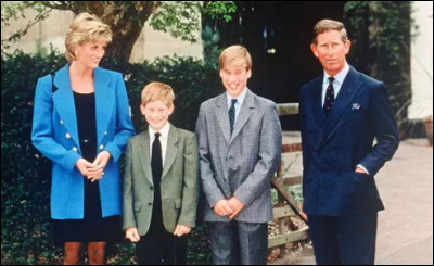 Quels sont les noms des deux fils issus de lunion de Charles III et de lady Diana Spencer  ?