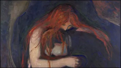 Quel peintre norvégien est l'auteur de ce tableau nommé dans un deuxième temps ''Vampire'' ?