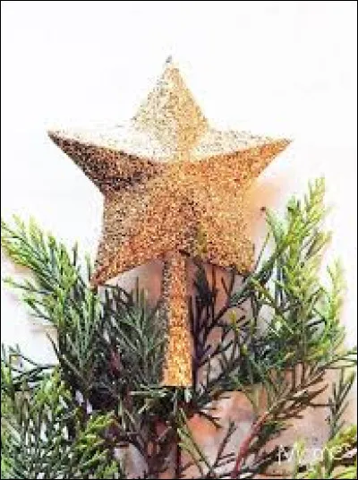 Pour finir, ceci est indispensable sur un sapin de Noël ! C'est...